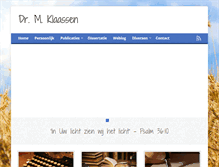 Tablet Screenshot of mklaassen.net